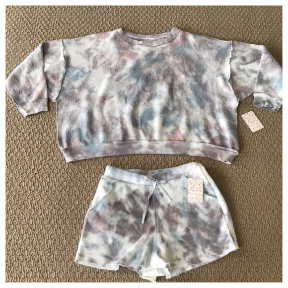 Free People Two-Piece Kelly Washed Short Set. NWT. - Picture 9 of 14